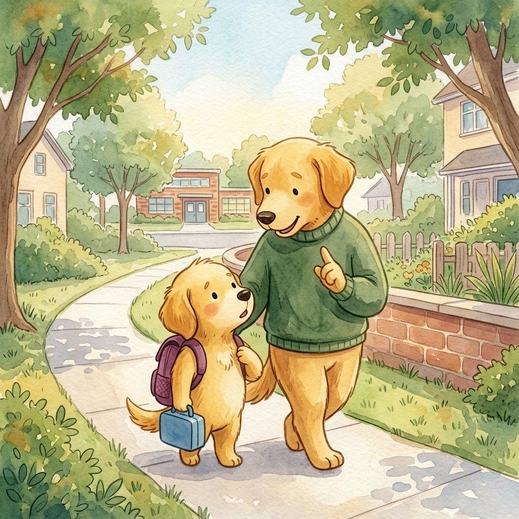 Benny had a new backpack, a new lunchbox, and a very old habit of asking questions.