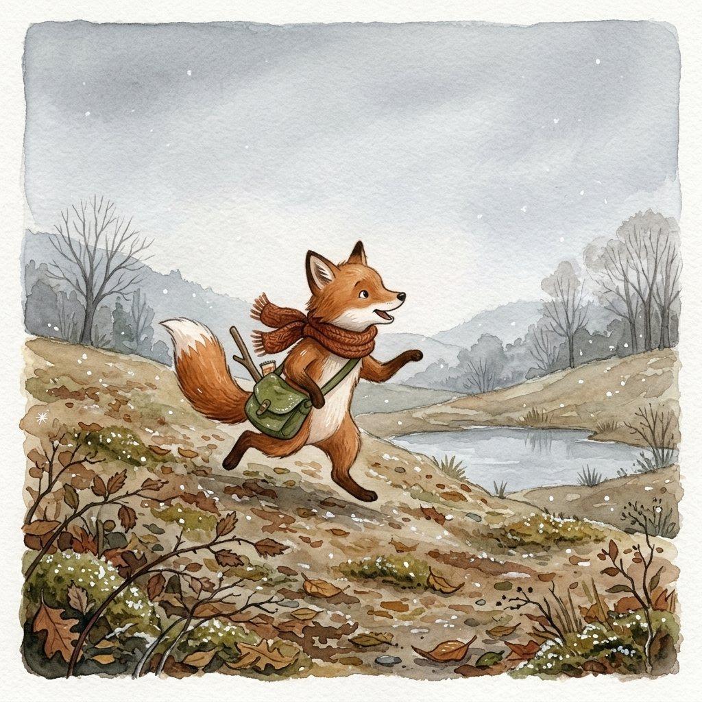 Fern woke to a gray sky and ran to the hill.