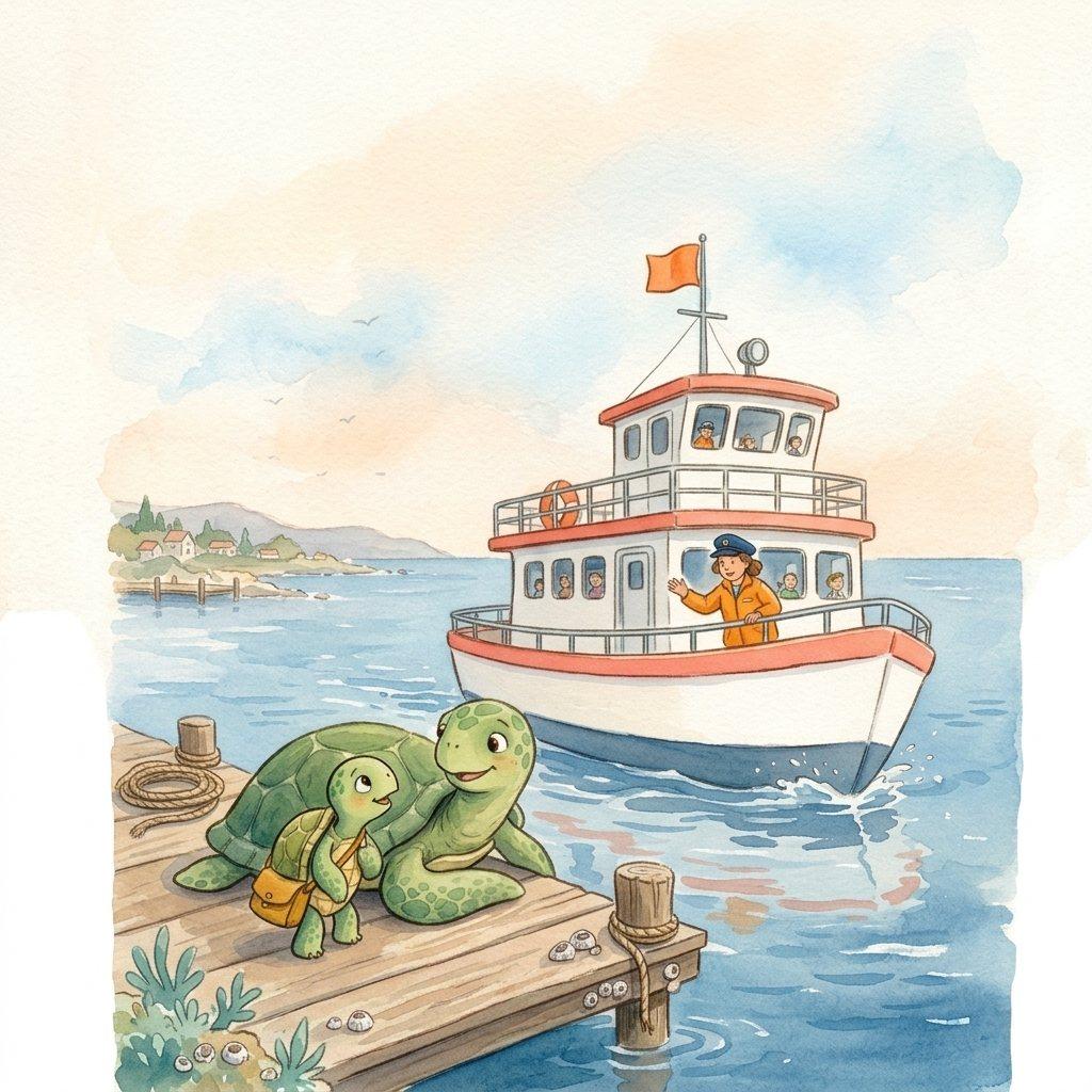 Every morning, the harbor ferry carried neighbors from Gull Island to the mainland and back.