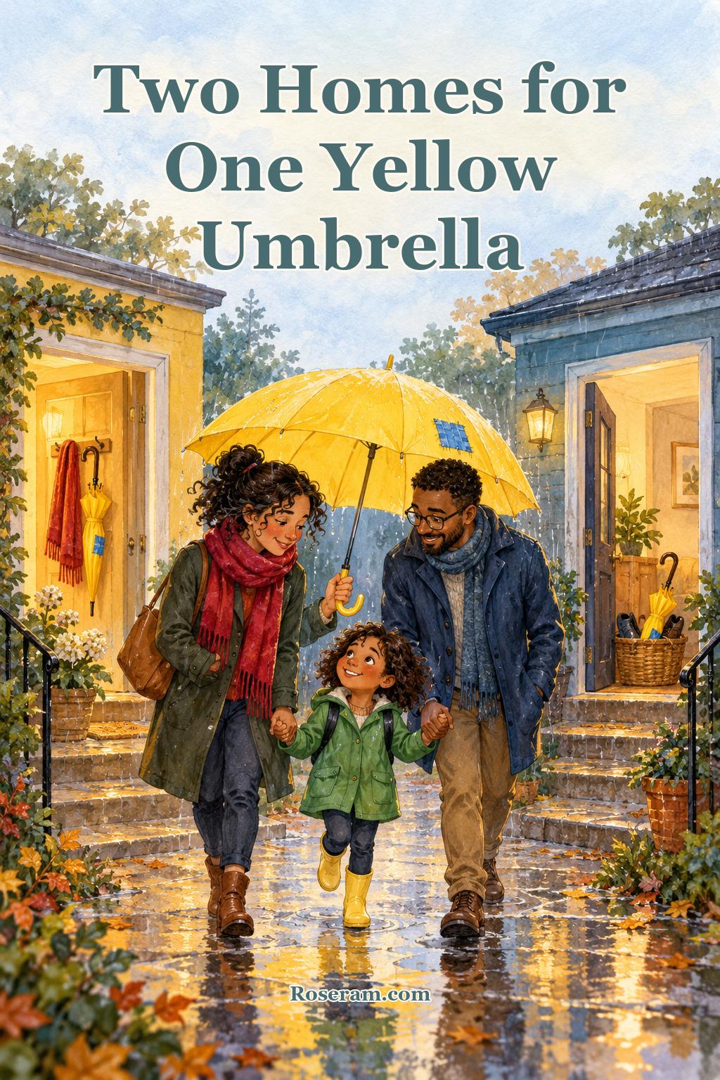 Two Homes for One Yellow Umbrella cover