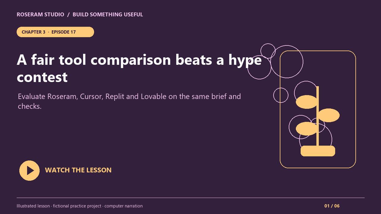 Episode 17: A fair tool comparison beats a hype contest