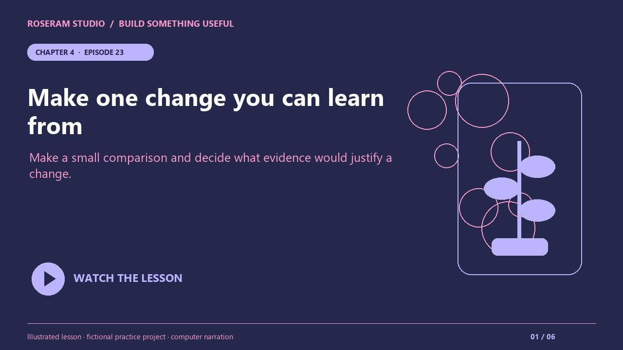 Watch: Improve one campaign at a time