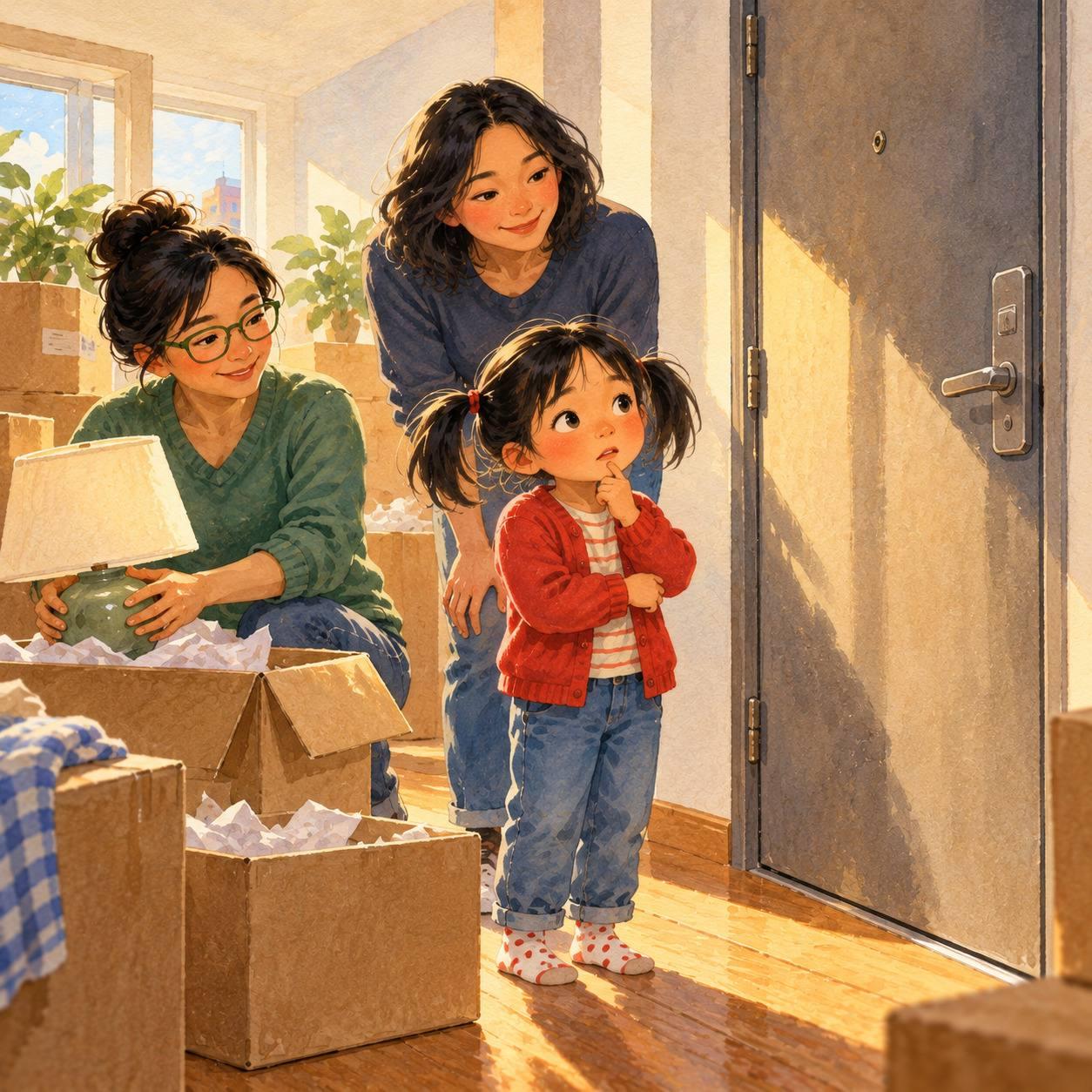 Different sounds: The old home had a squeaky step and a window that clicked in the wind.